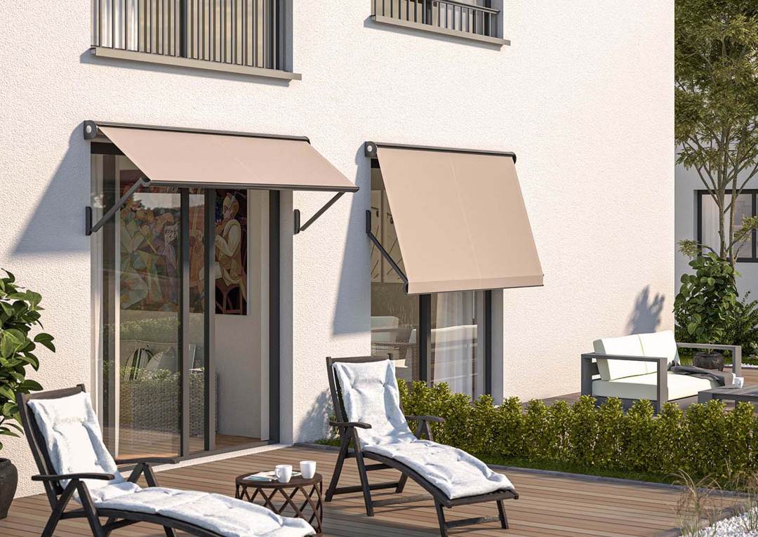 Fentermarkisen als Sonnenschutz