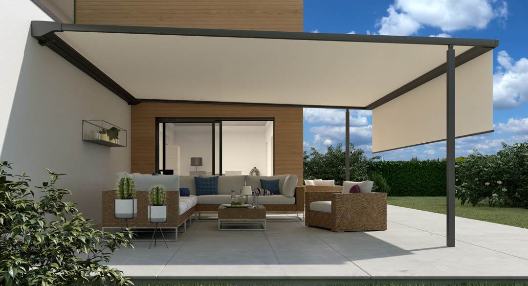 Pergolamarkise und Doppelmarkise