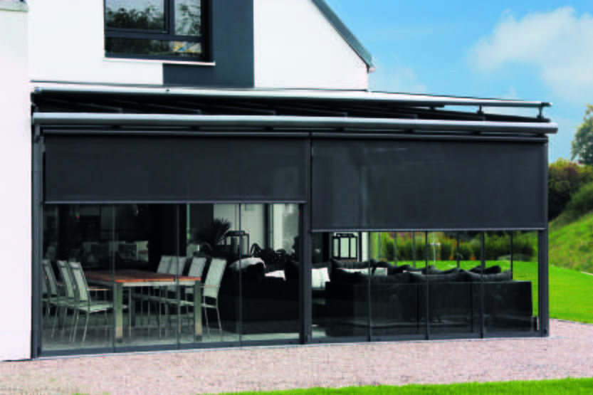 Senkrechtmarkise Wintergarten